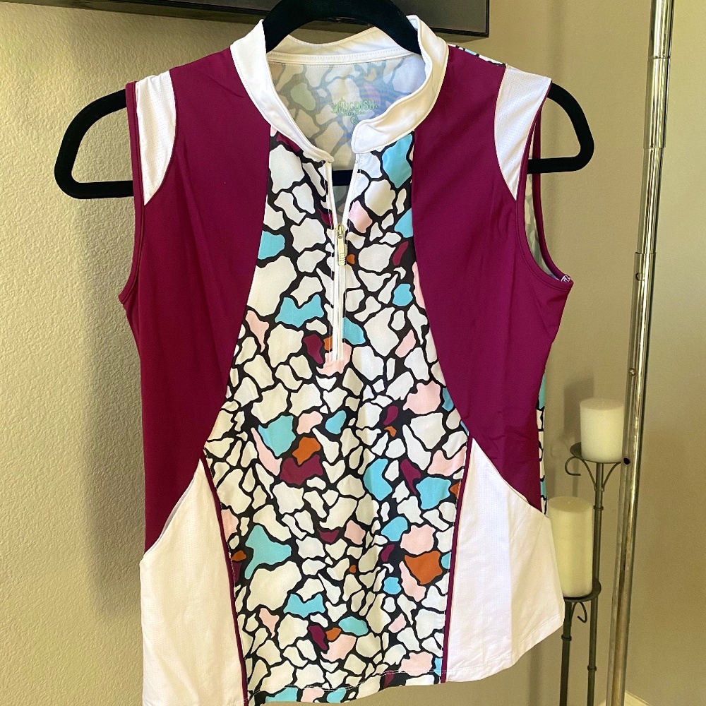 Swing Dish | Women’s Polo | Sleeveless Golf Polo | Size S